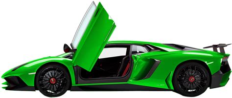 Download Green Lamborghini Aventador S V J Side View