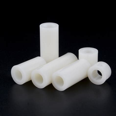 20 50pcs M3 M4 M5 M6 M8 White ABS Non Threaded Hollowed Nylon Spacer