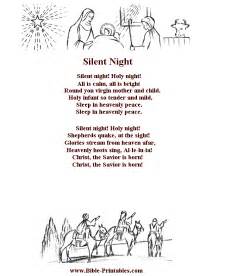 Bible Printables - Children's Songs and Lyrics - Silent Night