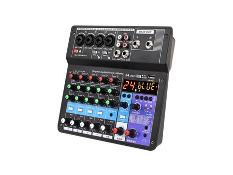 Table de mixage 6 canaux avec carte son intégrée effets dsp bluetooth