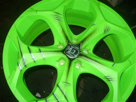 Custom Racing Wheel Car Airbrush Paint Car Modification