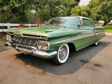 1959 Chevrolet Impala Coupe Green Rwd Automatic 2 Door Hardtop For Sale