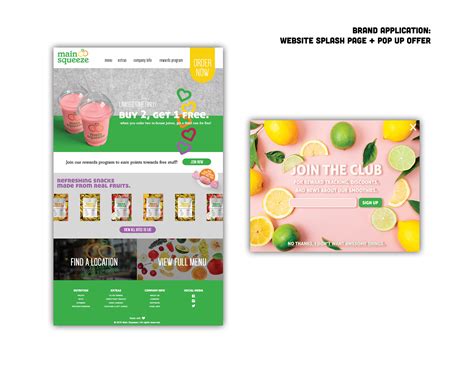 Main Squeeze juice company on Behance