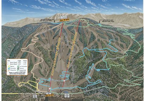 Big Bear Hiking Trails Map - Map Of South America