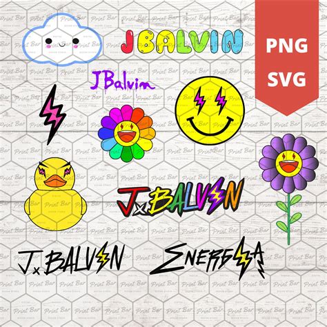 J Balvin logo bundle SVG / PNG | Etsy