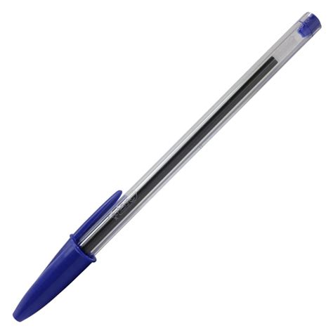 Caneta Esferogr Fica Cristal M Dia Azul Bic E Gipel