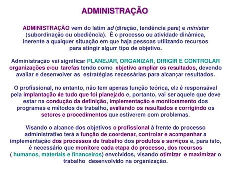 PPT ADMINISTRAÇÃO PowerPoint Presentation free download ID 6416613