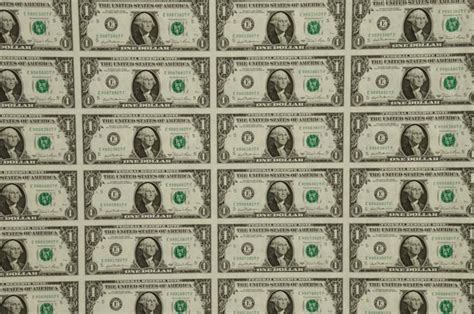 Us Mint Uncut One Dollar Bill Sheet Ebth