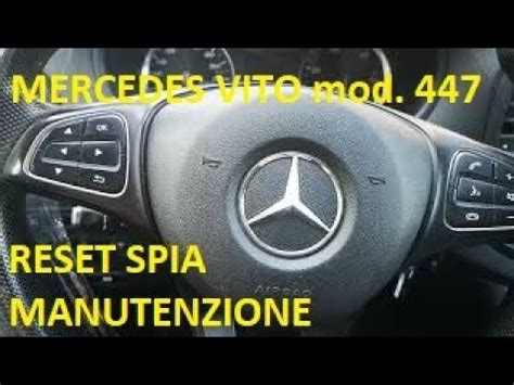 How To Reset The Service Indicator On The Mercedes Vito