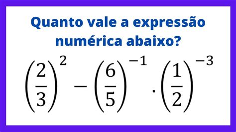 Potência Com Expoente Negativo Exercícios Resolvidos