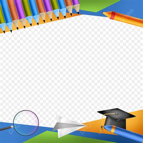 Graduation Certificate Border Hd Transparent, School Graduation Certificate Border Design Asset ...