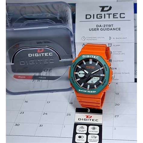 Jual New Stok Jam Tangan Pria Digitec Da T Dualtime Analog