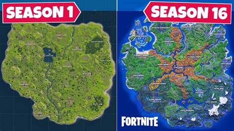 Evolution Of The Entire Fortnite Map Chapter 1 Season 1 4c6