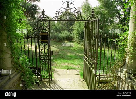 Wrought Iron Gates London United Kingdom Stock Photo Alamy