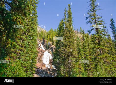 Hidden Falls Grand Teton National Park Stock Photos And Hidden Falls