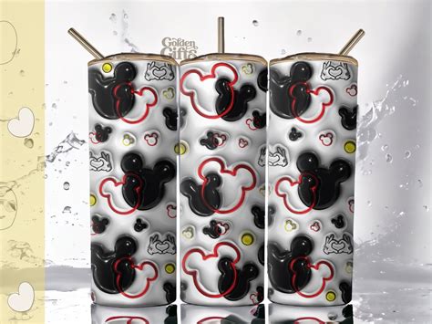 D Inflated Mickey Mouse Tumbler Wrap Design D Mickey Tumbler Wrap