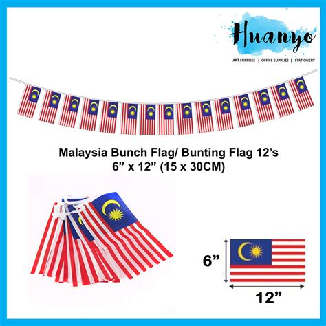 Buy Huanyo Malaysia And State Flag Bendera Malaysia And Negeri Hand Bunch Bunting Flag