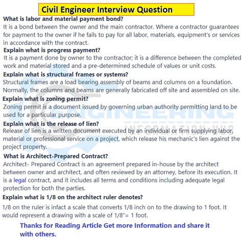 Civil Engineer Interview Civil Engineering Interview Question NBKomputer