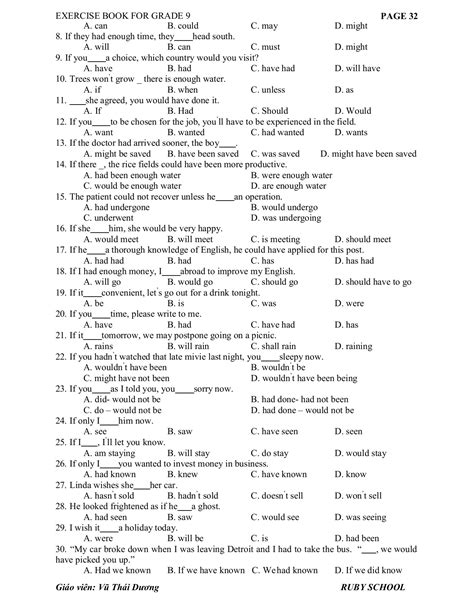 English 9 BÀi TẬp BỔ TrỢ VÀ NÂng Cao CẢ NĂm Dương Vũ Page 32 Flip Pdf Online Pubhtml5