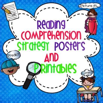 Reading Comprehension Strategy Posters And Printables By Leslie Hope