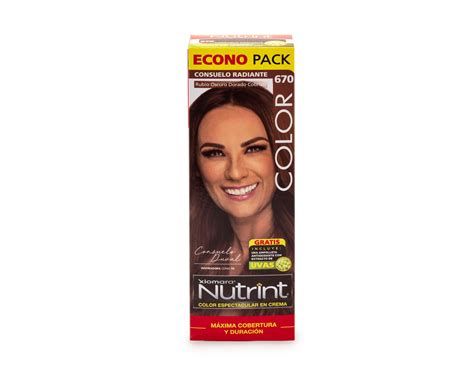 Tinte Para Cabello Xiomara Nutrint Rubio Oscuro Dorado Cobrizo Coppel