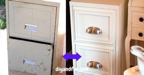 Give Your Garage Sale Dumpster Dive Worthy File Cabinet A New Life With