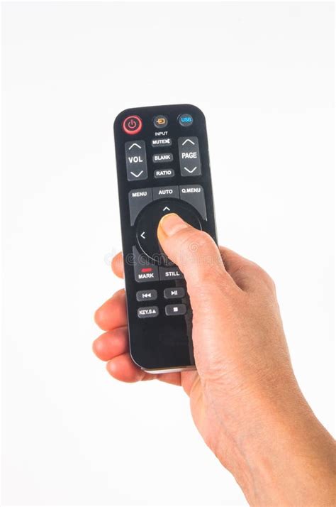 Hand Holding A Remote Control Stock Image Image Of Human Hand