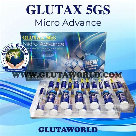 Glutax Gs Micro Advance Ultra Whitening Injection Packaging Type Box