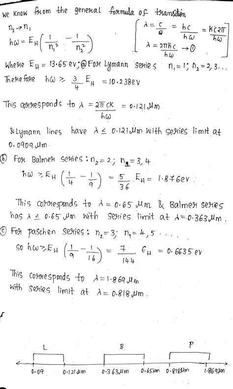 Calculate The Draw On The Wavelength Scale The Spectral Intervals In