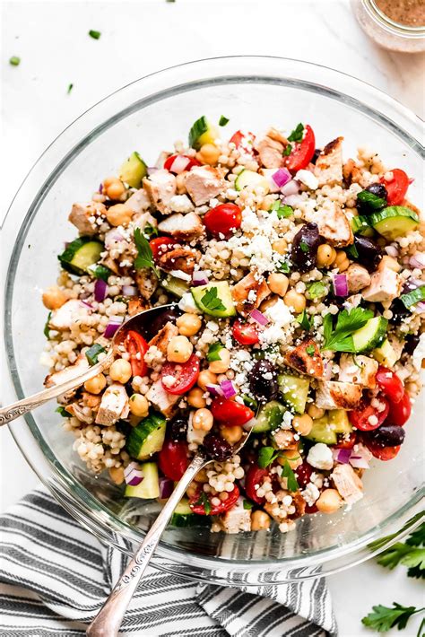 Greek Couscous Salad Garnish Glaze