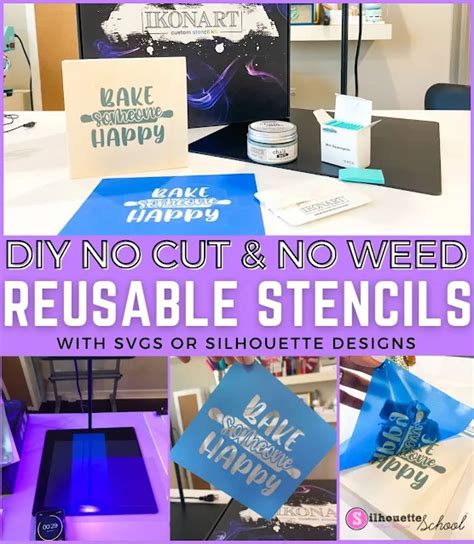 How To Make Reusable Stencils With Silhouette Designs Or SVGs