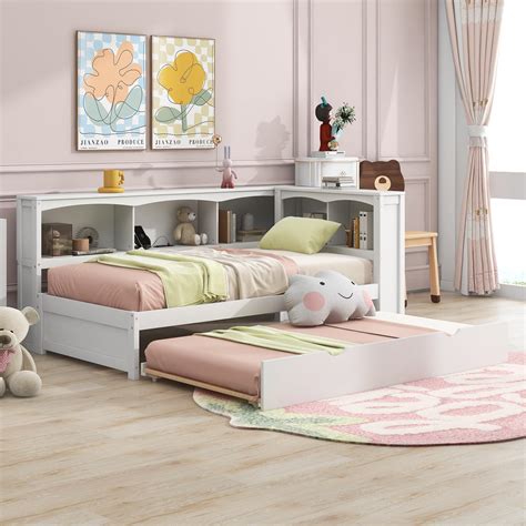 Amazon Merax Twin Size Daybed With Trundle Wood Twin Daybed Frame