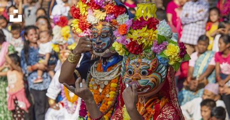 A Group Of People Dressed In Colorful Costumes Photo Free Nepal Image