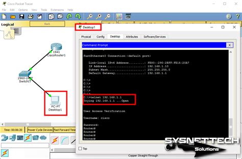 How To Configure Telnet On Cisco Router In Cisco Packet Tracer H