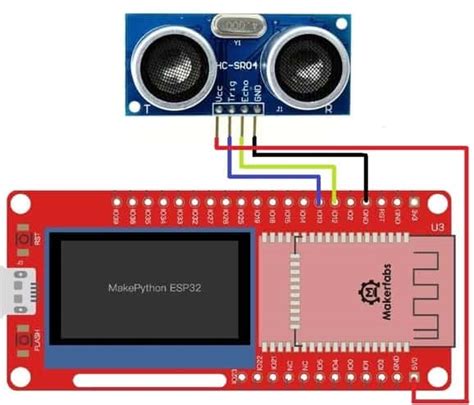 ESP32 MicroPython Interfacing Ultrasonic Sensor HC SR04