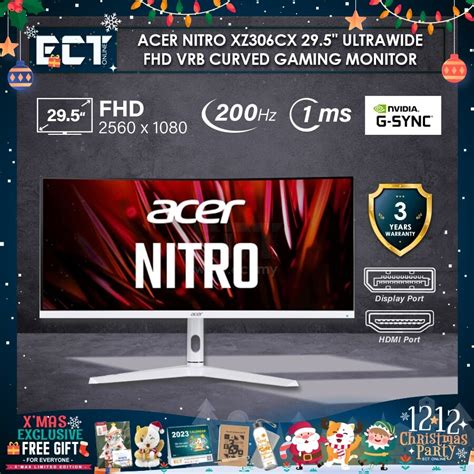 Acer Nitro XZ306CX 29 5 UltraWide FHD 2560 X 1080 200Hz 1ms VRB