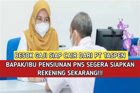 Pensiunan Pns Agustus Besok Terima Gaji Dari Pt Taspen Perhatikan