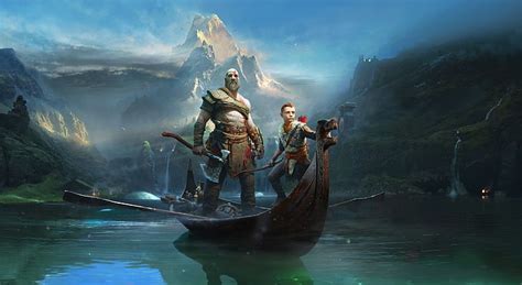 God Of War Kratos And Atreus 2018 Game God Of War Wallpaper Juegos