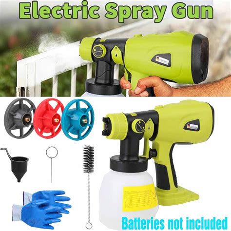 High Pressure Cordless Electric Spray Gun For Ryobi Airless Paint Auto