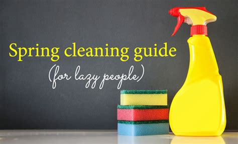 The Ultimate Spring Cleaning Guide For Lazy People Adorable