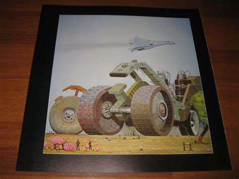 Vintage Sci Fi Book Page Print Angus McKie 3 10 125 X 10