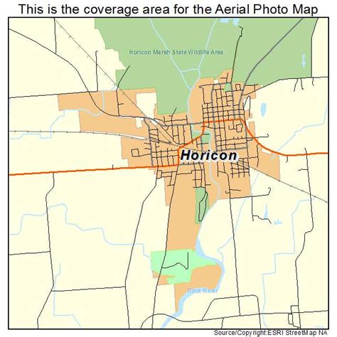 Aerial Photography Map of Horicon, WI Wisconsin