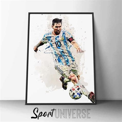 Lionel Messi Messi Argentina Poster Canvas Konosbog