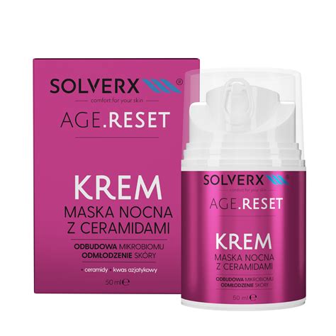 AGE RESET Krem Maska Nocna Z Ceramidami Solverx