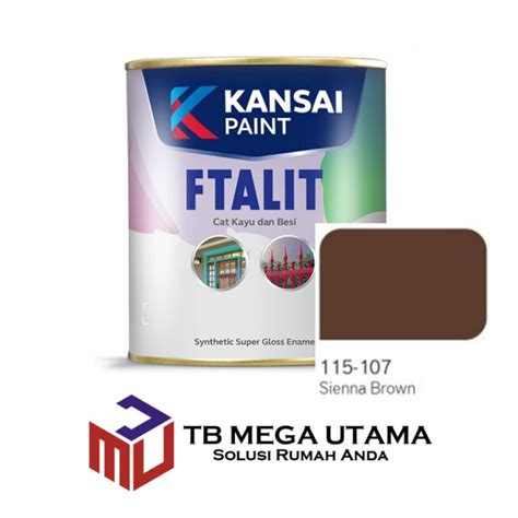 Jual Cat Ftalit 107 Sienna Brown 1 Kg Kansai Paint Cat Kayu Dan Besi