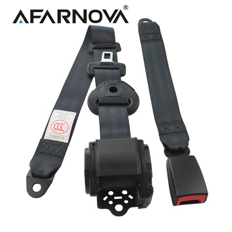 Afarnova Safety Belt 3 Points Car Seat Belt Retractable Adjustable Auto