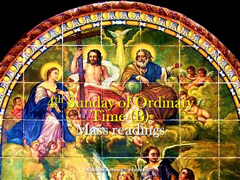 Th Sunday Of Ordinary Time B Mass Readings Catholics Striving For