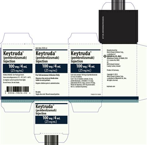 Keytruda Pembrolizumab Injection Powder Lyophilized For Solution