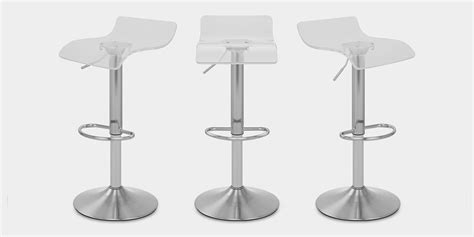 Shimmer Translucent Brushed Stool Clear Atlantic Shopping Bar Areas