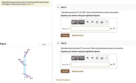 Determine The Net Torque On The 5 M Long Uniform Beam SolvedLib